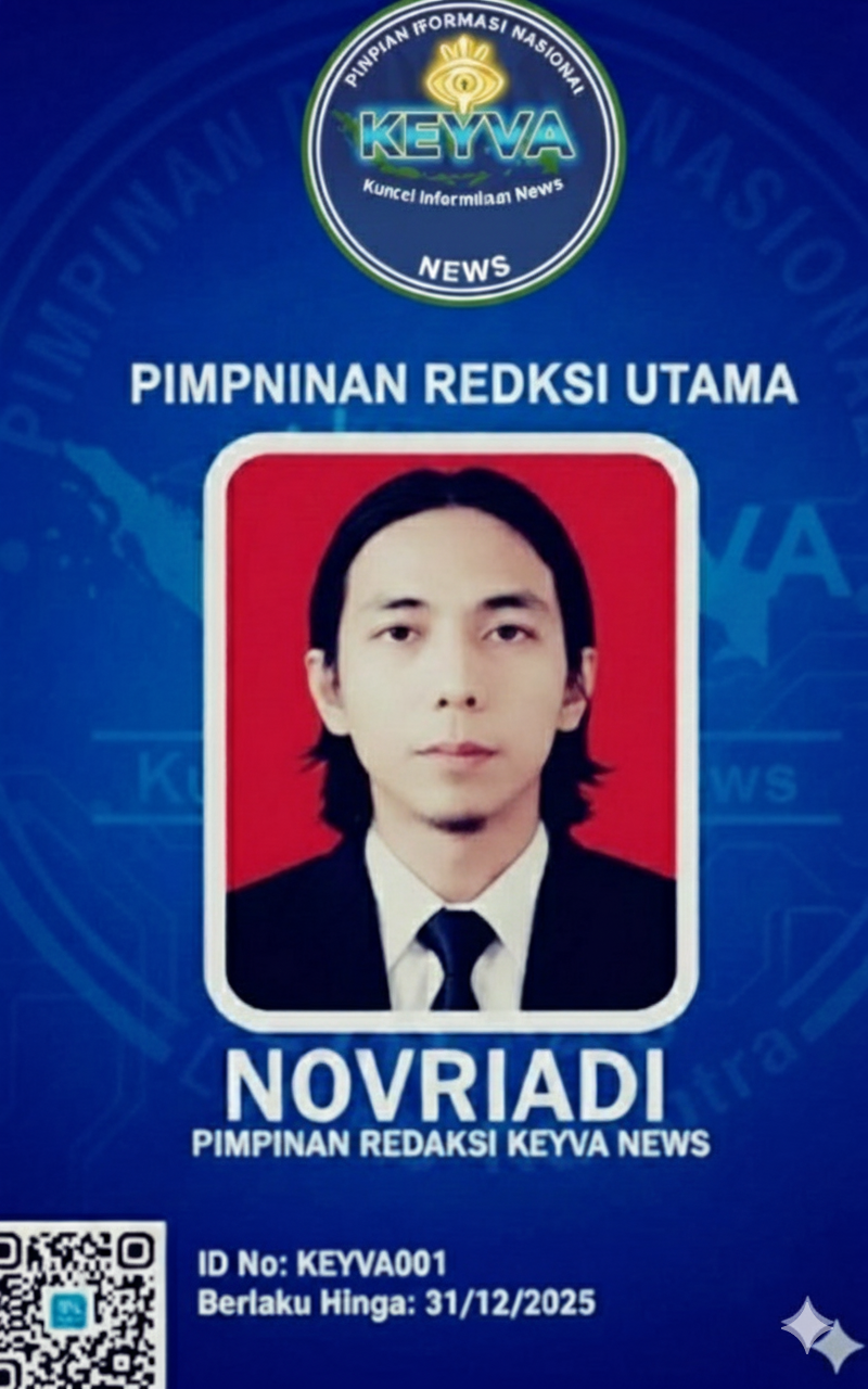 Pimpinan Redaksi Keyva News Novriadi 