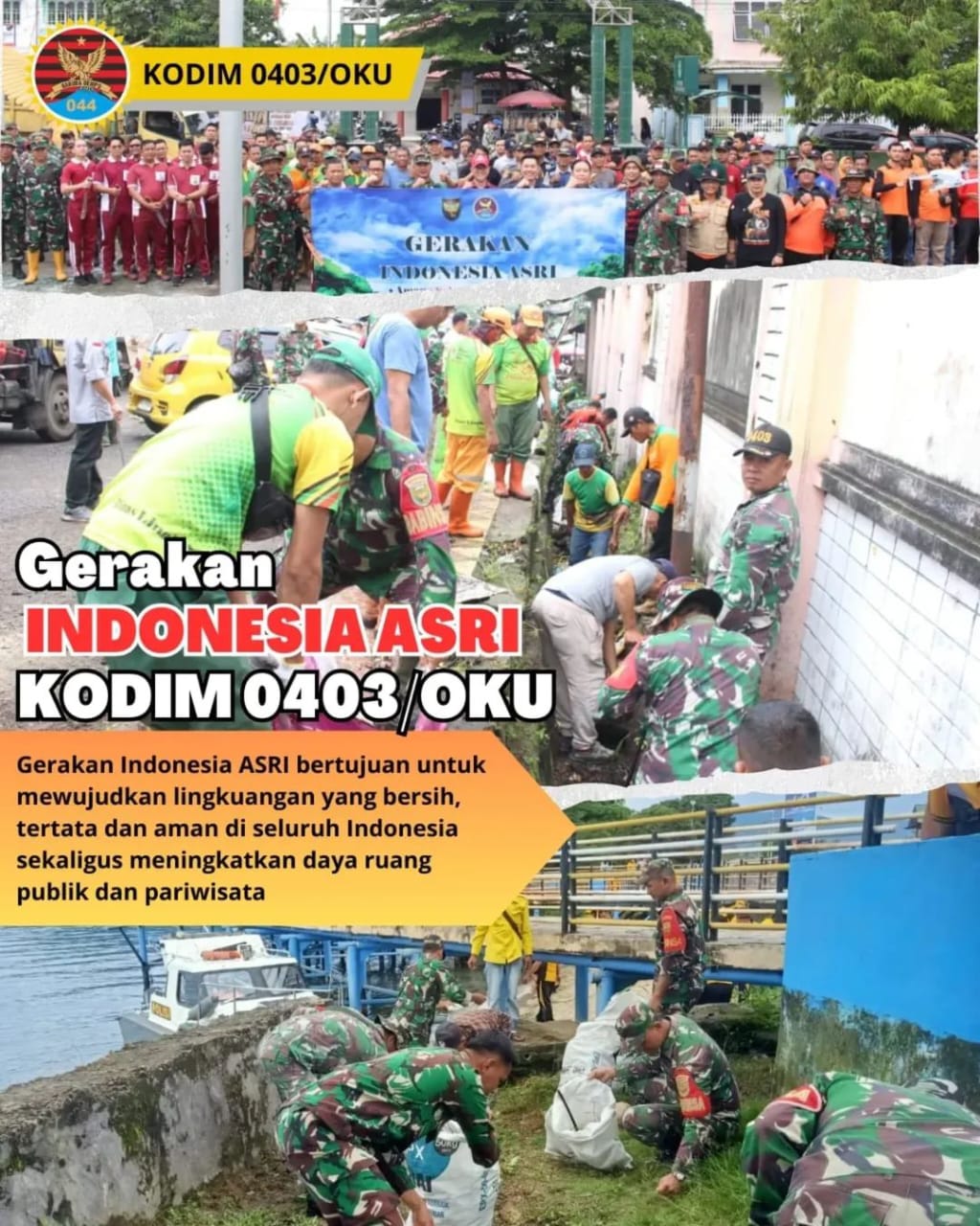 Program Pemerintah Daerah OKU" atau "Kegiatan Kodim 0403/OKU".