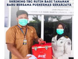 Cegah Penularan di Hunian Padat, Rutan Baturaja Gandeng Puskesmas Sekar Jaya Lakukan Skrining TBC Massal