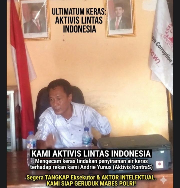 ​"TANGKAP ATAU KAMI GERUDUK!" "Wajah Pelaku Jelas di CCTV, Tunggu Apa Lagi Polri? Keadilan untuk Andre Yunus adalah Harga Mati!" — Antoni Chaniago (Ketua SCW DPC OKU Raya)