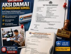 DPP LSM CCN Gelar Aksi Damai di Ombudsman Sumsel, Minta Klarifikasi Dugaan Ketidaksesuaian Prosedur Dokumen Pertanahan di OKU Selatan