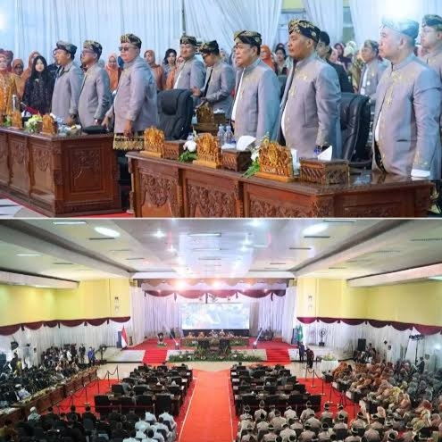 Suasana Rapat Paripurna XIV Masa Persidangan Ke-3 Tahun Sidang 2026 DPRD Kabupaten OKU.